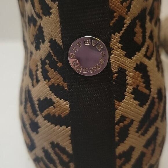 Steve Madden Lowery Leopard Print Casual Slip-on High Top Shoes Size 6.5 - Picture 4 of 8